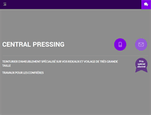 Tablet Screenshot of centralpressing.com